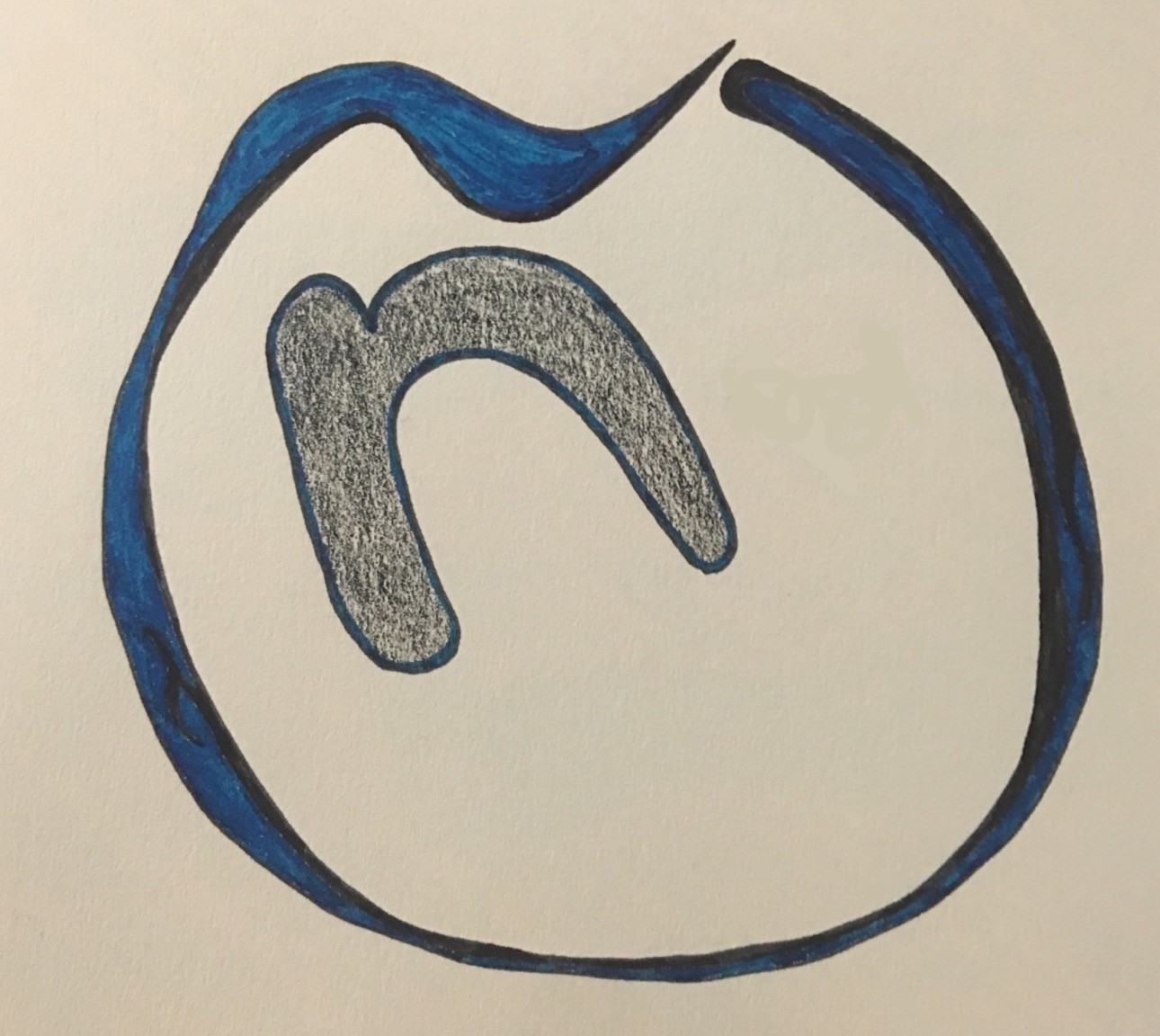 blending the character for "ñ" with the Zen circle